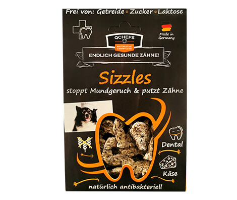 [QCSZ300] QCHEFS Sizzles für Hunde 65g - Zahnpflege