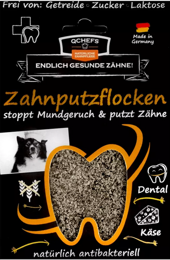 [QCZ100] QCHEFS Zahnputzflocken für Hunde 90g – Zahnpflege