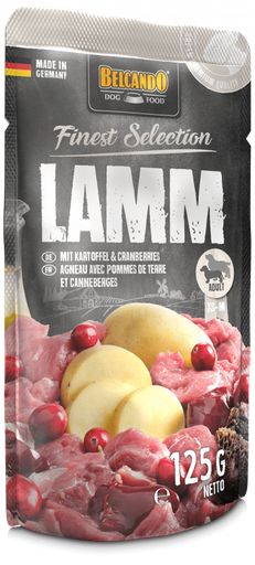 [P0000870] BELCANDO® Finest Selection - Lamm mit Kartoffel & Cranberries 125g Frischebeutel