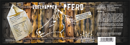 [P0008082] Tarus Edelhappen Pferd 800g pur - Reinfleischdose