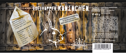 [P0008086] Tarus Edelhappen Kaninchen 400g pur - Reinfleischdose