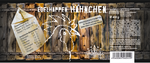 [P0008098] Tarus Edelhappen Hähnchen 400g pur - Reinfleischdose