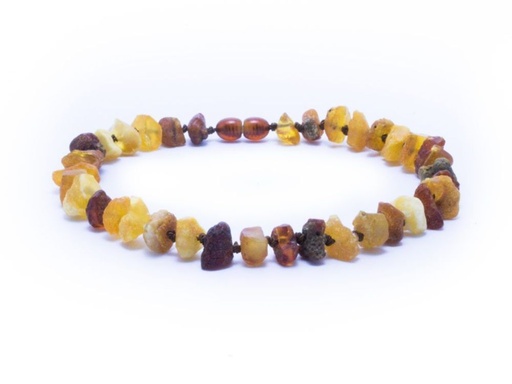 [P0008115] Bernsteinkette natur - zertifiziert - 45cm lang