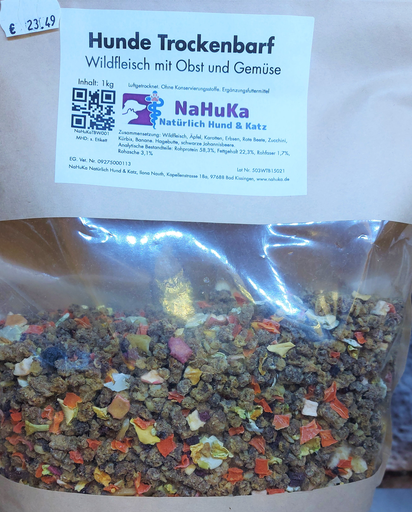 [NaHuKaTBW001] NaHuKa Trockenbarf Wildfleisch mit Obst & Gemüse 1kg