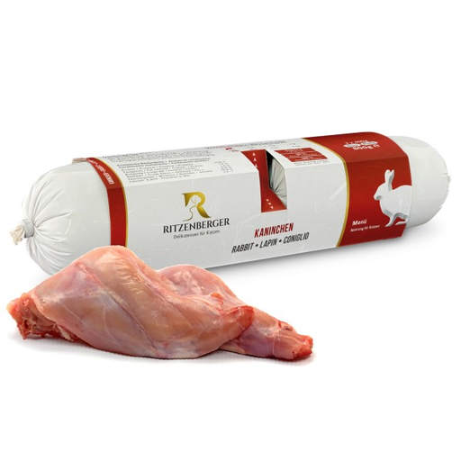 [Ri8451] Ritzenberger Katzen Menü Duo Rolls - Kaninchen mit Karotte & Fenchel  2x175g - Katzenfutter