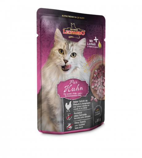 [Leo356315] LEONARDO® Pouches 85g Huhn pur - Frischebeutel