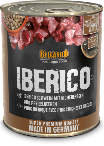 [P0008251] BELCANDO® Dose 800g Iberico Schwein mit Kichererbsen und Preiselbeeren