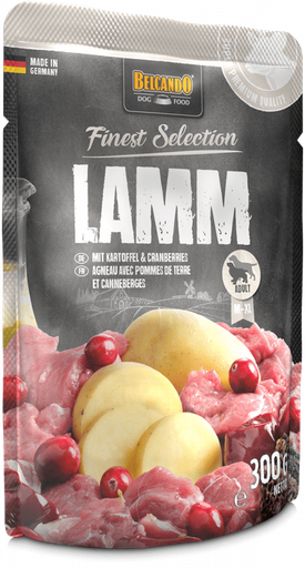[P0008254] BELCANDO® Finest Selection - Lamm mit Kartoffel & Cranberries 300g Frischebeutel