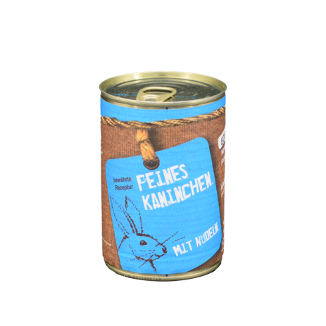 [P0008276] Tarus Naturkost Katze - Kaninchen mit Nudeln 400g - Menü für Katzen