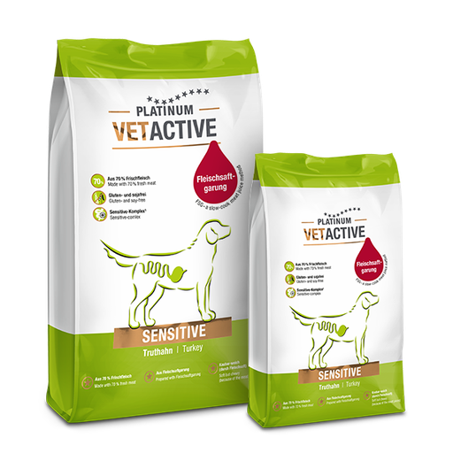 [PVSv15] Platinum VetActive Trockennahrung Sensitive 15kg für Hunde