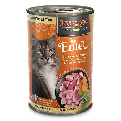 [P0008350] LEONARDO® Dose Superior Ente mit Huhn & Karotten 400g