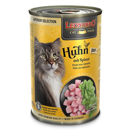 [P0008352] LEONARDO® Dose Superior Huhn pur mit Spinat 400g