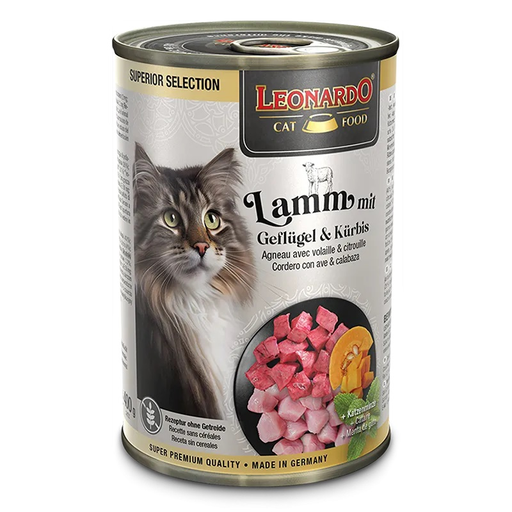 [P0008354] LEONARDO® Dose Superior Lamm mit Geflügel & Kürbis 400g