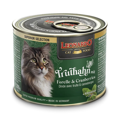 [P0008359] LEONARDO® Dose Superior Truthahn mit Forelle & Cranberries 200g