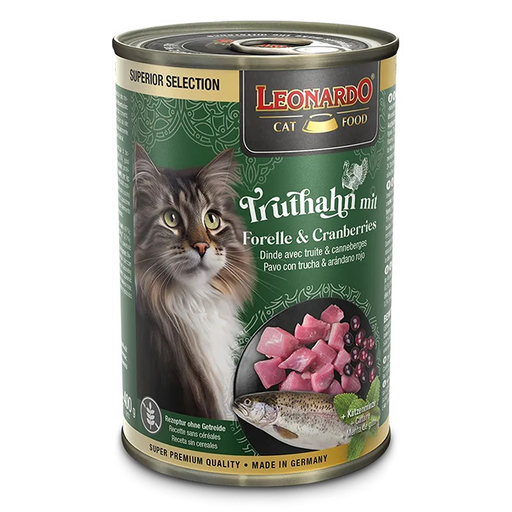 [P0008360] LEONARDO® Dose Superior Truthahn mit Forelle & Cranberries 400g