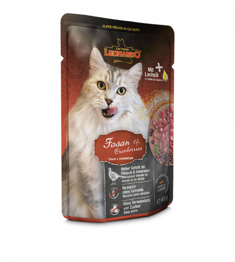 [P0008362] LEONARDO® Pouches 85g Fasan & Cranberries - Frischebeutel Finest Selection