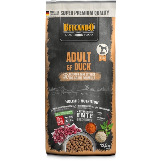 [P0008428] BELCANDO® Trockenfutter Adult GF Duck 12,5kg für Hunde