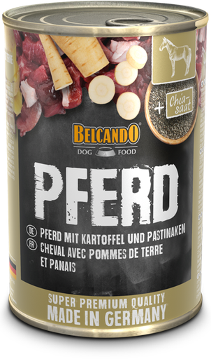 [P0008451] BELCANDO® Dose 400g Pferd mit Kartoffel & Pastinaken