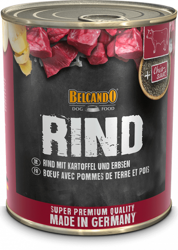 [P0008456] BELCANDO® Dose 800g Rind mit Kartoffeln & Erbsen