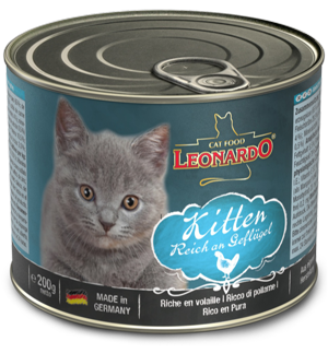 [P0008505] LEONARDO® Premium-Dose: Kitten - Reich an Geflügel 200 g