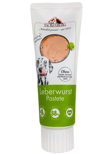 [P0009219] Tackenberg Leberwurst Pastete für den Hund 75g in der Tube