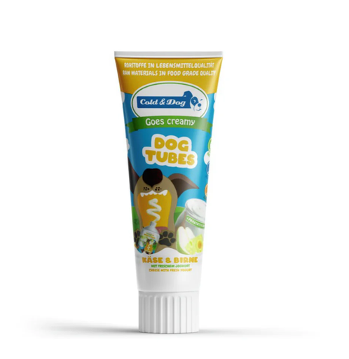 [P0009227] Cold & Dog - Dogtubes Käse & Birne - JoghurtSnack 75g