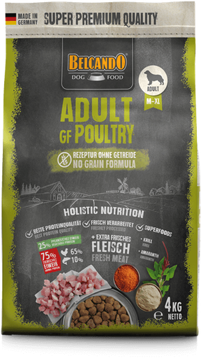 [P0001245] BELCANDO® Trockenfutter Adult GF Poultry 4kg für Hunde