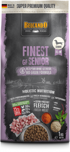 [P0001259] BELCANDO® Trockenfutter Finest GF Senior 1kg für Hunde